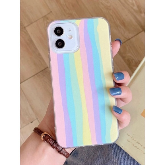 Rainbow Striped iPhone 12 Pro Max Case π